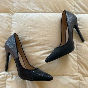 Grey Sparkle Heels (Size 7)